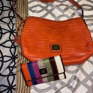 Liz Claiborne Orange Hobo Bag